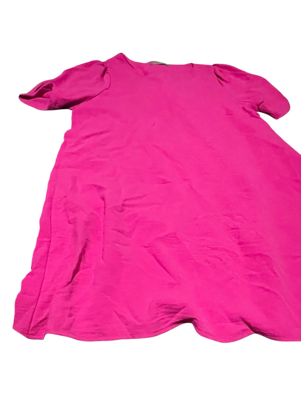Ivy & Pixie size large Bright Fuchsia Short Sleeve Shift Dress excellent cond